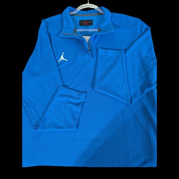 NWT Nike Jordan Women’s Dri-FIT ¼-Zip Long Sleeve Top – Blue (Style DQ7917-493) - Picture 5 of 5
